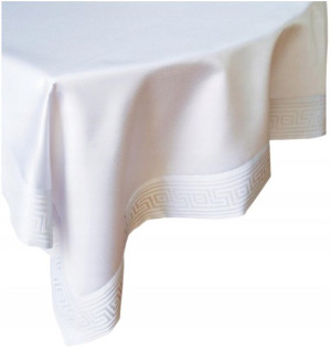 Obrus teflonowany Greek 150x350 Greno biały