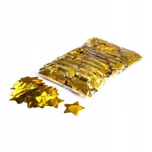 Metallic confetti stars 1kg 55mm - Gold