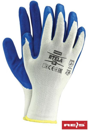 rękawice robocze latex rtela 12 par