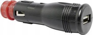 Uniwersalny adapter gniazd azapalniczki 1A USB3