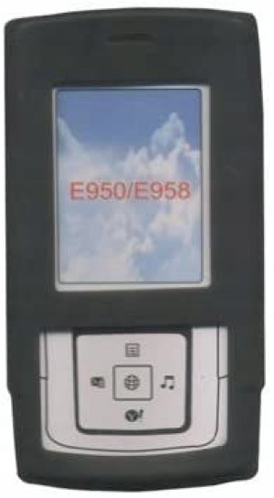 BLUETRADE Silikonowe etui czarne do Samsung E950
