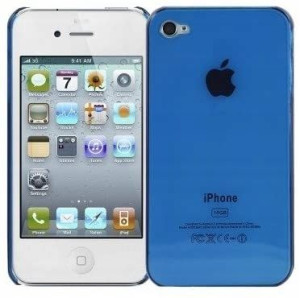 Logotrans Neon twarda obudowa do iPhone 4 blue