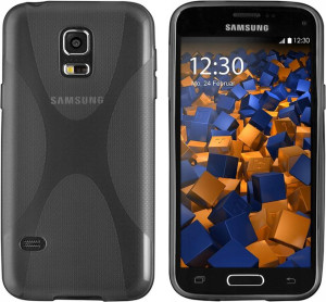 Mumbi Etui Samsung Galaxy S5, S5 Neo czarne clear