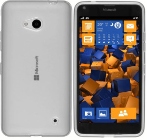 Mumbi Etui Microsoft Lumia 640 przezroczyste białe