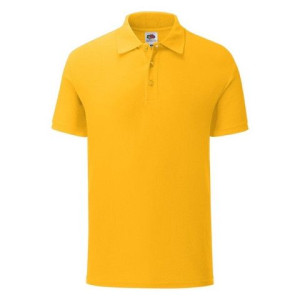 Koszulka męska Iconic Polo z odrywaną metką Fruit of the Loom Ciemnożółty X