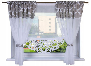 KOMPLET Firana TAJLANDIA 250x160 PANEL+Zasłony