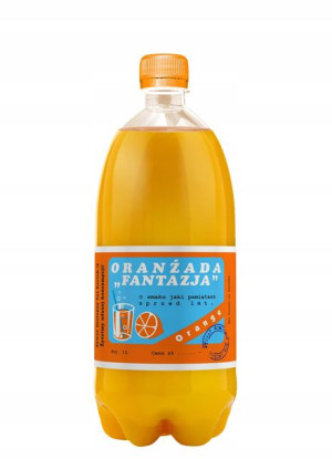 Oranżada fantazja PRL Orange 1L smak dzieciństwa