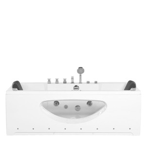 Wanna LED z hydromasażem 170 x 80 cm biała HAWES