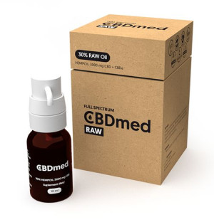 Olejek konopny CBD RAW 30% 10ml 3000mg - CBDmed