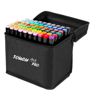 OK markery alkoholowe Touch Art PRO zestaw 80szt + ETUI