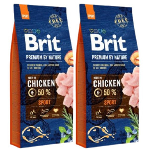 Pakiet Brit Premium By Nature Sport Chicken Kurczak 2 x 15 kg