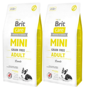 Pakiet Brit Care Mini Grain-Free Bezzbożowa Adult Jagnięcina 2 x 7 kg