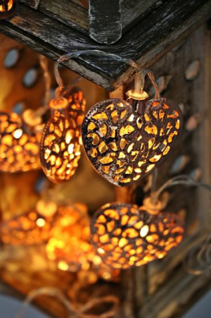 GIRLANDA LED ozdoba lampki SERCE serduszko 10 diod