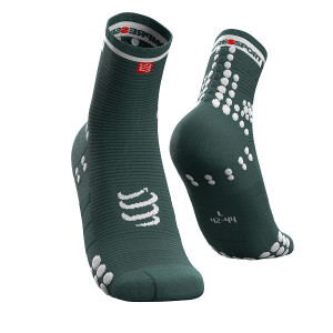 COMPRESSPORT Skarpetki do biegania długie ProRacing Socks v3.0 ciemnozielon