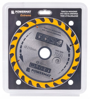 Tarcza WIDIOWA Do Drewna Piły Piła 210 x 30 mm 24Z PM0888
