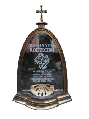 Znicz Led Kochanym Rodzicom Grawer Duży Złota