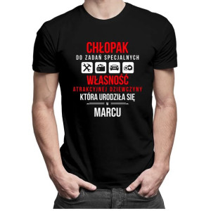 Chłopak do zadań specjalnych koszulka prezent dla chłopaka