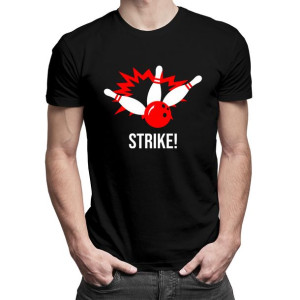 Strike! - męska koszulka z nadrukiem T-shirt prezent