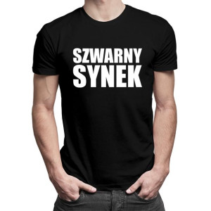 Szwarny synek koszulka dla ślązaka śląski t-shirt