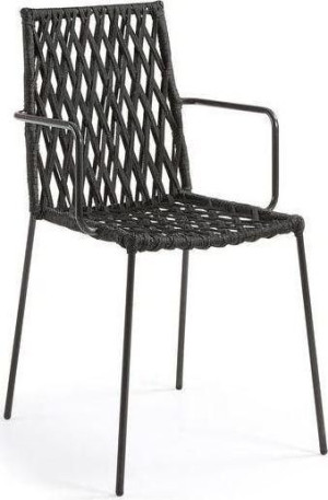 Krzesło ogrodowe Bettie 56x91 cm ciemnoszare sfmeble