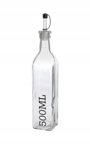 BUTELKA KARAFKA pojemnik NA OLIWĘ OCET 500ml SZKŁO