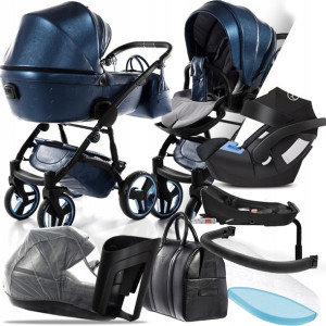 Wózek Junama 4w1 Termo 04, Cybex Aton + Baza 2-fix