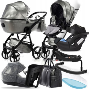 Wózek Junama 4w1 Termo 03, Cybex Aton + Baza 2-fix