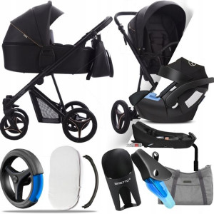 Wózek Bebetto 4w1 Flavio Pro 06, Cybex Aton + Baza