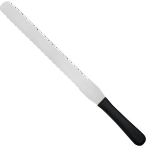 Nóż cukierniczy do ciasta ząbkowany z 2 stron 300 mm Creme - Hendi 840993
