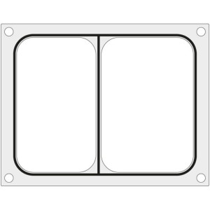 Matryca forma do zgrzewarek BOKAMA na tackę dwudzielną 227x178 mm - Hendi 8