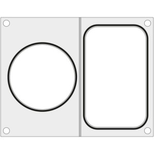 Matryca do zgrzewarek MCS na tackę bez podziału 178x113 mm + pojemnik śr. 1