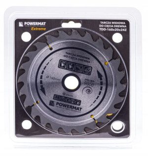 Tarcza WIDIOWA Do Drewna Piły Piła 160 x 20 mm 24Z PM0878