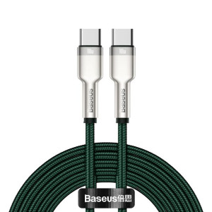 Baseus kabel Cafule Metal USB-C USB-C 2,0 m zielony 100W