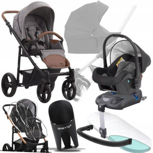 Wózek Bebetto 4w1 Nico 03 I Carlo Baza Dock Isofix