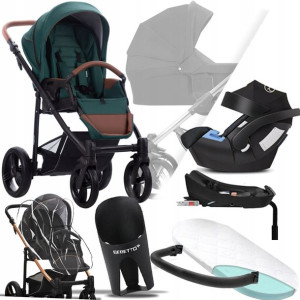 Wózek Bebetto 4w1 Nico 05 I Cybex Aton 5 + Baza