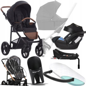 Wózek Bebetto 4w1 Nico 04 I Cybex Aton 5 + Baza