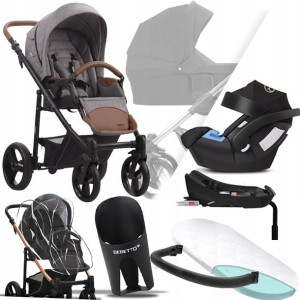 Wózek Bebetto 4w1 Nico 03 I Cybex Aton 5 + Baza