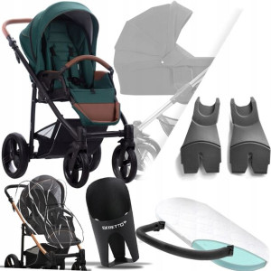 Wózek Bebetto 2w1 Nico 05 I + Adaptery Cybex Mc