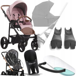 Wózek Bebetto 2w1 Nico 01 I + Adaptery Cybex Mc