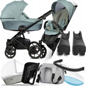 Wózek 2w1 Tutis Viva Luxury 063 I + Adaptery Cybex