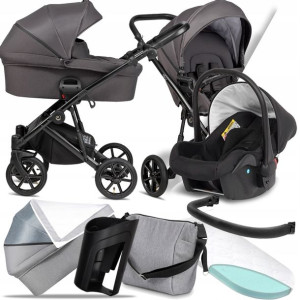 Wózek Tutis 3w1 Sky 103 Dark Grey I Kite Karwala