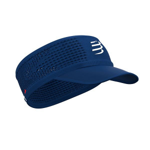 COMPRESSPORT Opaska na głowę z daszkiem SPIDERWEB HEADBAND ON/OFF niebieska