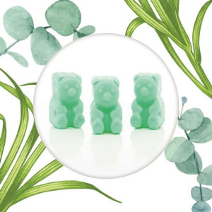 Ted & Friends sojowe woski zapachowe misie 50 g - Lemongrass & Eucalyptus