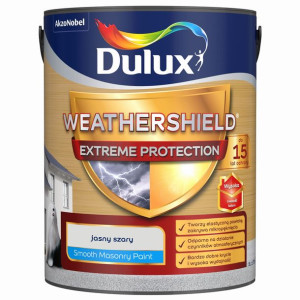 Dulux Farba Elewacyjna Weathershield Extreme Jasny Szary 5L