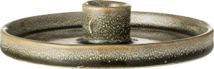 Świecznik Circle ∅15x3 cm zielony sfmeble