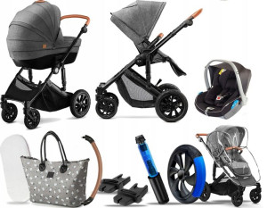 Wózek 3w1 Kinderkraft Prime 01 I Avionaut Kite+