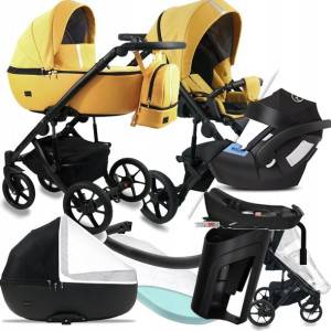 Wózek 4w1 Bexa Air 10 Yellow I Cybex Aton + Baza