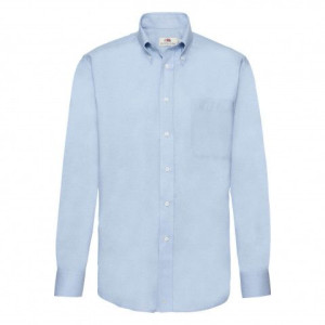 Koszula męska z długim rękawem Oxford Fruit of the Loom Oxford Blue L