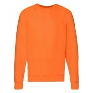 Bluza męska Lightweight Raglan Sweat Fruit of the Loom Pomarańczowy S