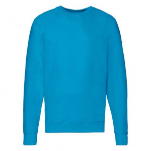 Bluza męska Lightweight Raglan Sweat Fruit of the Loom Azurowy L